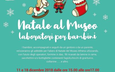 AD ATHENA L’INIZIATIVA ‘NATALE AL MUSEO’: LABORATORI PER BAMBINI PER REALIZZARE GLI ADDOBBI DELL’ALBERO DI NATALE DEL MUSEO