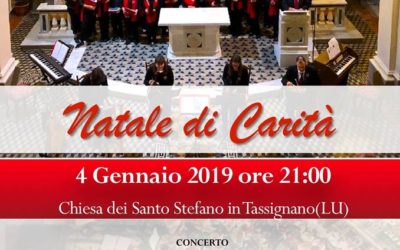 Venerdì 4 gennaio Concerto di Natale presso la chiesa di Tassignano