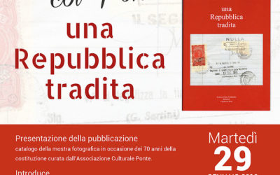 Martedì 29 gennaio ad Athena la presentazione della pubblicazione ‘Una Repubblica Tradita’