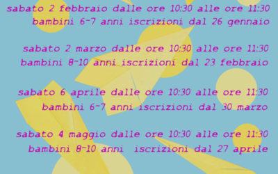 Sabato 2 febbraio laboratorio di filosofia per bambini ad Artemisia