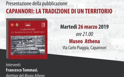 Martedì 26 marzo ad Athena la presentazione della pubblicazione ‘Capannori: la tradizione di un territorio”