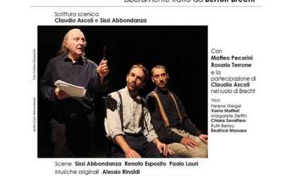 Mercoledì 30 ottobre ad Artè va in scena ‘Dialoghi di profughi’ spettacolo liberamente tratto dall’omonimo testo di Bertolt Brecht